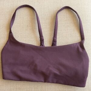 lululemon athletica Plum Ribbed Sports Bra